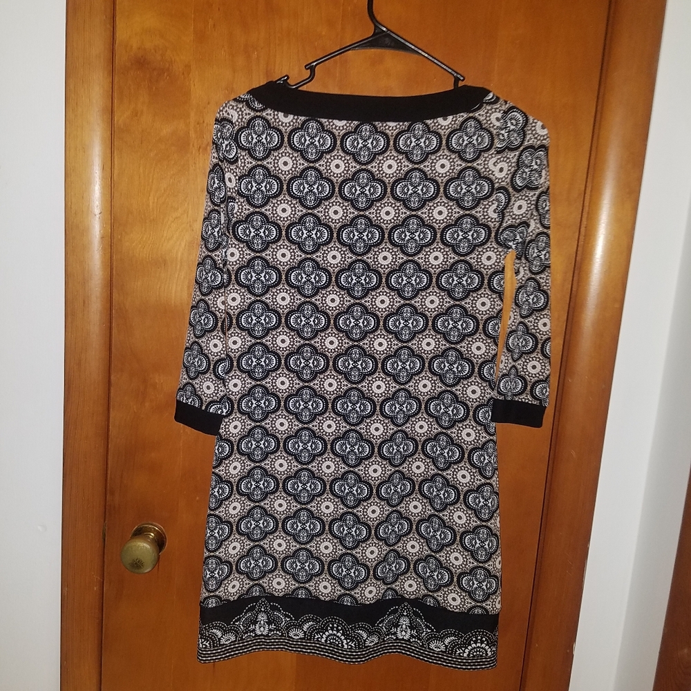 WHBM Black and Tan Shift Dress/Tunic